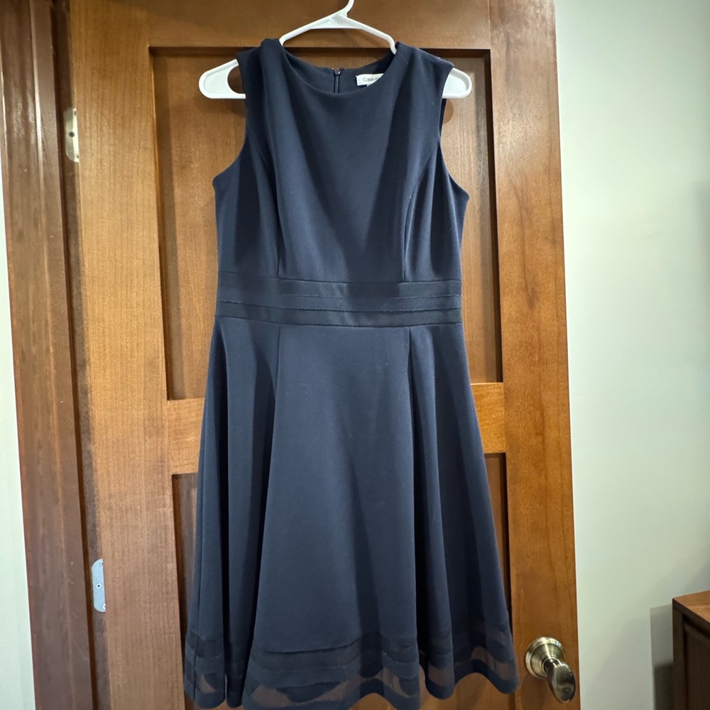 Calvin Klein Navy Midi Dress
